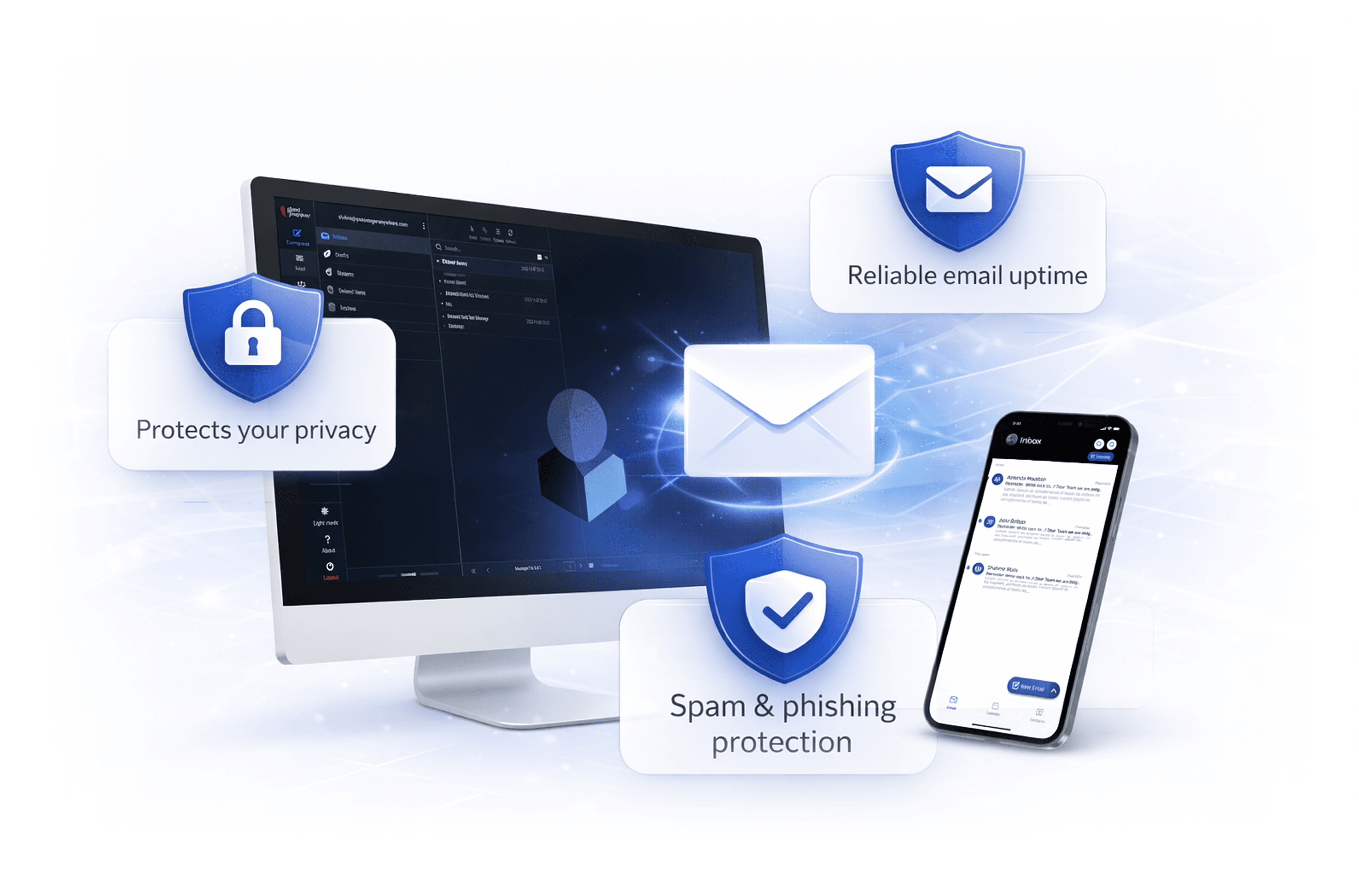 PepperMail secure email experience across desktop and mobile